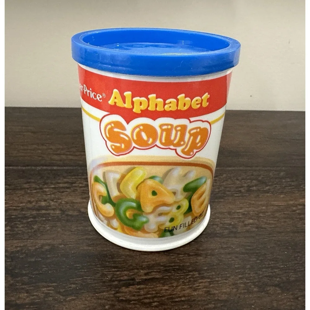 Vintage Fisher Price Fun Food #2111 Simmering Saucepan Alphabet Soup Spoon 1987